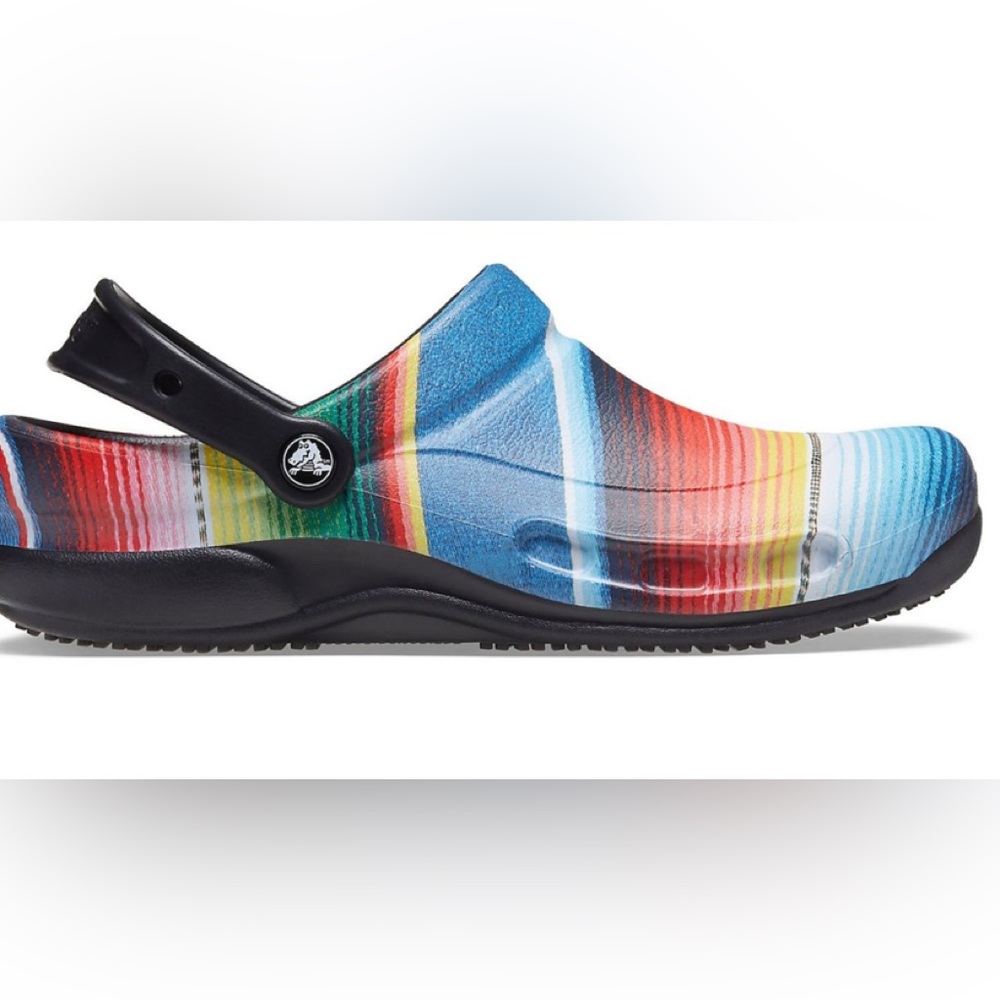 CROCS professional Bistro Graphic Work Clog Mens 11 Womens 12/13 SLIP RESISTANT